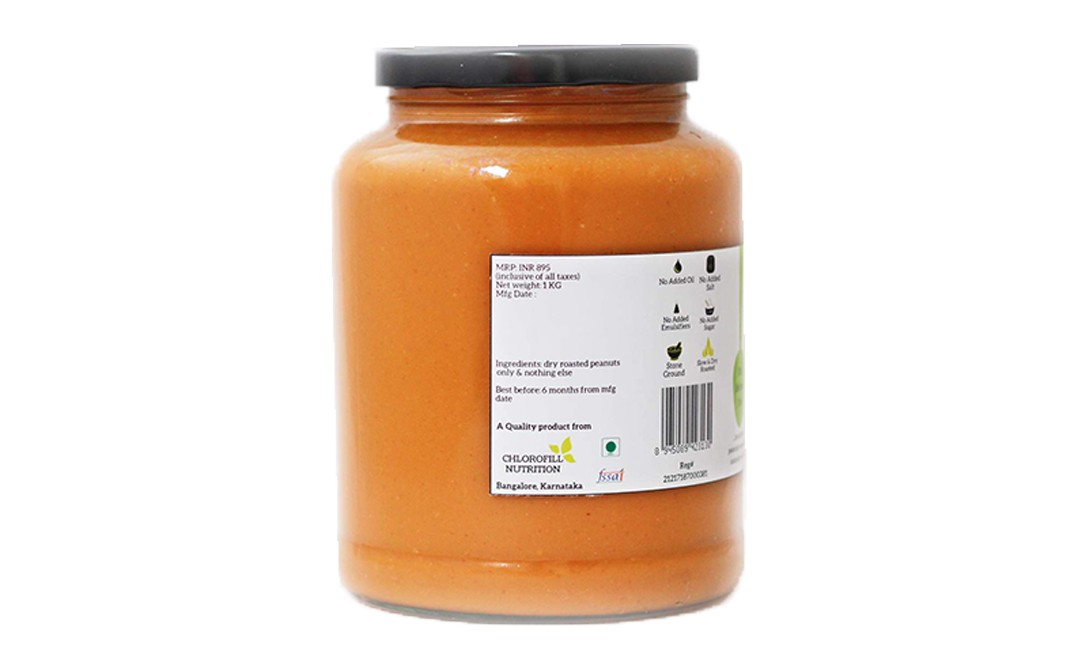 All Over Nuts Natural Peanut Butter Creamy   Glass Jar  1 kilogram